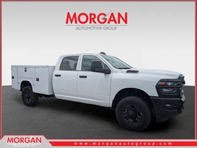 2026 Ram 3500 Tradesman in White — front three-quarter view