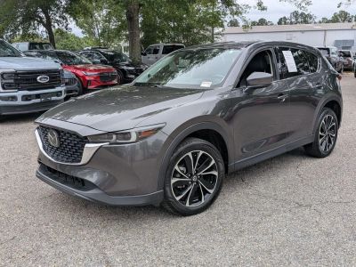 2022 Mazda CX-5 2.5 S Premium Plus Package in Gray — front three-quarter view