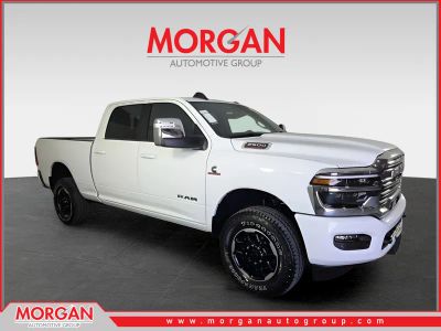 2026 Ram 2500 Laramie in White — front three-quarter view