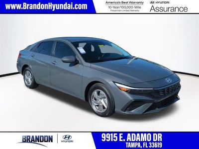 2026 Hyundai ELANTRA SE in Gray — front three-quarter view