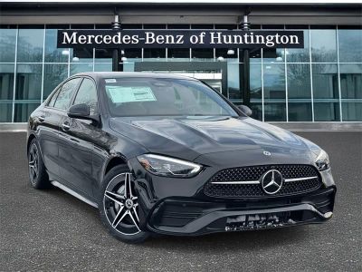 2026 Mercedes-Benz C-Class C 300 in Black — front three-quarter view