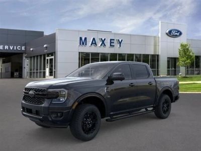 2026 Ford Ranger Lariat® in Shadow Black — front three-quarter view
