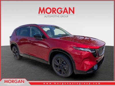 2026 Mazda CX-5 2.5 S Premium in Soul Red Crystal Metallic — front three-quarter view