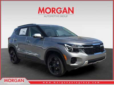 2026 Kia Seltos EX in Steel Gray — front three-quarter view