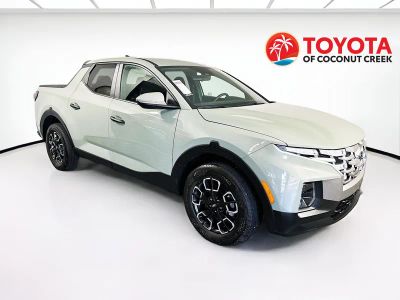 2024 Hyundai Santa Cruz SEL in Sage Gray — front three-quarter view