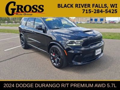 2024 Dodge Durango R/T in Db Black Crystal Clearcoat — front three-quarter view