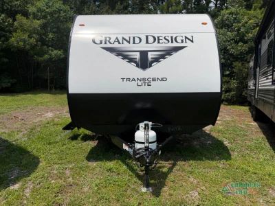 2027 Grand Design Transcend Lite — rear three-quarter view