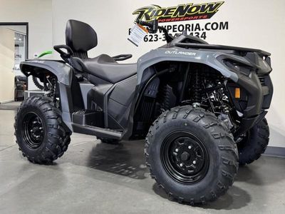 2026 Can-Am Outlander MAX DPS 700 in GRANITE GRAY — front three-quarter view