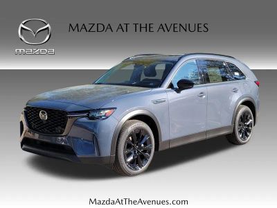 2026 Mazda CX-90 PHEV Premium in Gray — front three-quarter view