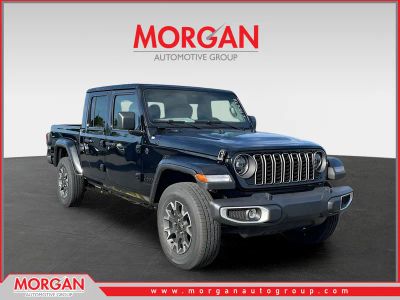 2026 Jeep Gladiator Sahara in Black — front three-quarter view