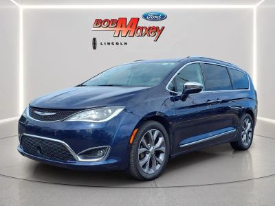 2019 Chrysler Pacifica Limited in Jazz Blue Pearlcoat — front three-quarter view
