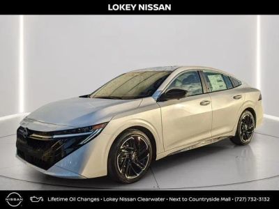 2026 Nissan Sentra SR in Aspen White Tricoat — front three-quarter view