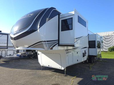 2027 Grand Design Solitude — rear three-quarter view
