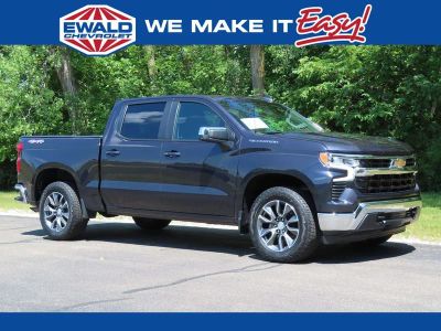 2023 Chevrolet Silverado 1500 LT in Dark Ash Metallic — front three-quarter view