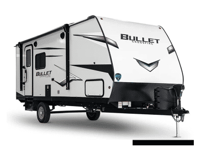 2022 Keystone RV Bullet — front three-quarter view