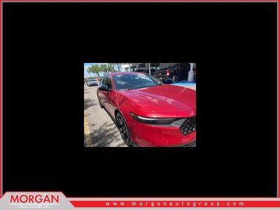 2024 Honda Accord Hybrid Sport in Radiant Red Metallic — front three-quarter view