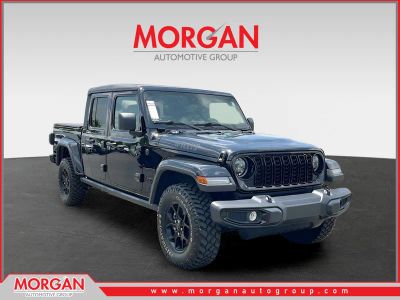 2025 Jeep Gladiator Willys in Black — front three-quarter view