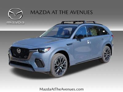 2026 Mazda CX-70 3.3 Turbo S Premium in Gray — front three-quarter view