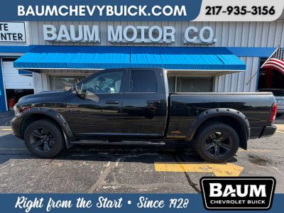 2017 RAM 1500 Sport in Black — front three-quarter view