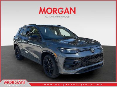 2026 Volkswagen Tiguan SE R-Line Black in Platinum — front three-quarter view