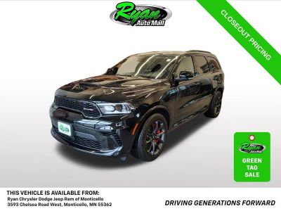 2024 Dodge Durango R/T in Db Black Crystal Clearcoat — front three-quarter view