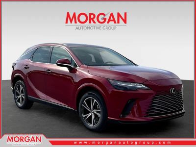 2026 Lexus RX 350h Premium in Matador Red — front three-quarter view