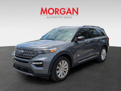 2024 Ford Explorer — rear three-quarter view