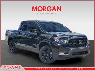 2026 Honda Ridgeline Black Edition in Crystal Black Pearl — front three-quarter view