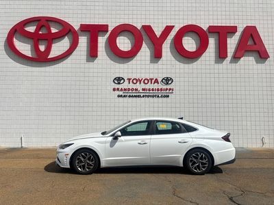 2021 Hyundai Sonata — rear three-quarter view