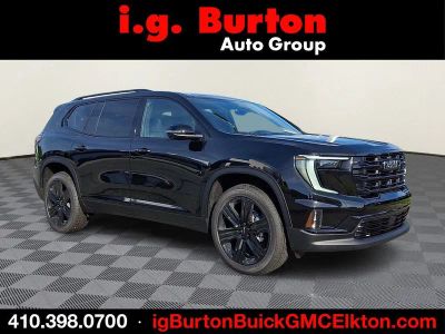 2026 GMC Acadia Elevation in Ebony Twilight Metallic — front three-quarter view