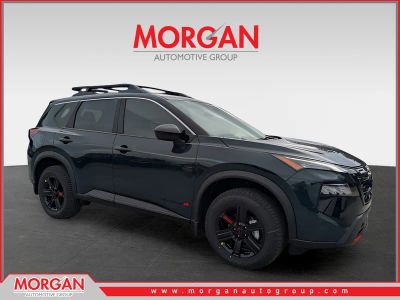 2026 Nissan Rogue Rock Creek in Black — front three-quarter view
