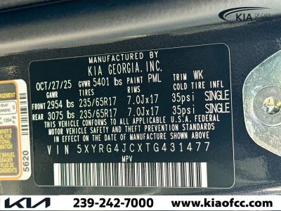 2026 Kia Sorento — photo 40 view