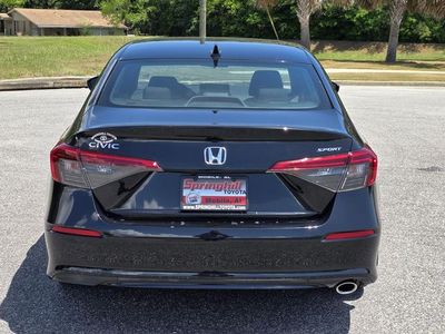 2022 Honda Civic — rear three-quarter view