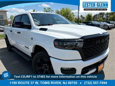2026 RAM 1500 Big Horn in Bright White Clearcoat — front three-quarter view