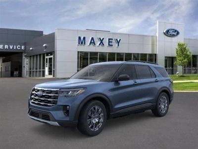 2026 Ford Explorer Active in Vapor Blue Metallic — front three-quarter view