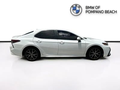 2021 Toyota Camry — rear three-quarter view
