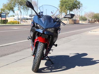 2026 Kawasaki Ninja 500 ABS Metallic Matte Twilight Blue - Photo 3