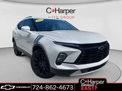 2024 Chevrolet Blazer 3LT in Iridescent Pearl Tricoat — front three-quarter view