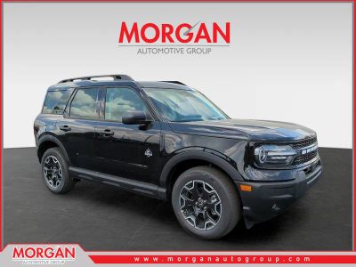 2026 Ford Bronco Sport Outer Banks in Gray — front three-quarter view