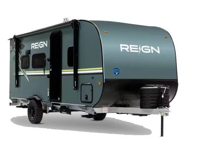 2027 Keystone RV Reign — front three-quarter view