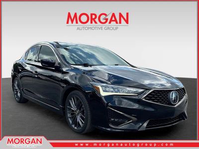 2019 Acura ILX Premium and A-SPEC Packages in Majestic Black Pearl — front three-quarter view