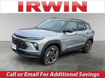 2026 Chevrolet Trailblazer RS in Sterling Gray Metallic — front three-quarter view