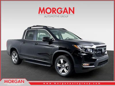 2026 Honda Ridgeline RTL in Crystal Black Pearl — front three-quarter view