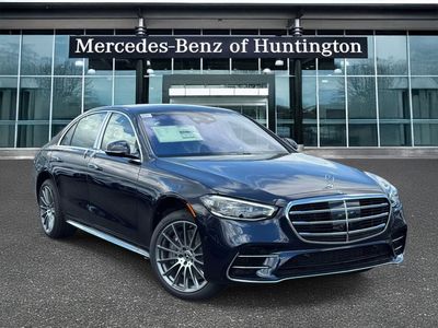2026 Mercedes-Benz S-Class S 580 in Nautical Blue Metallic — front three-quarter view