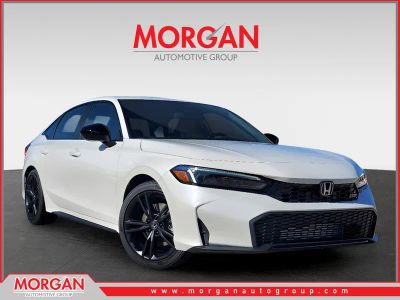 2026 Honda Civic Si Base in Platinum White Pearl — front three-quarter view