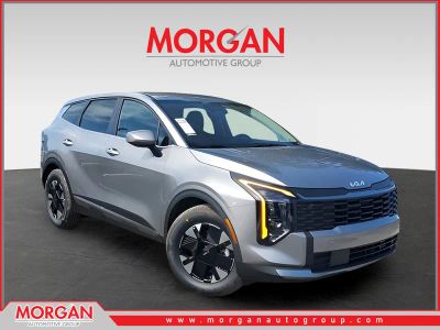 2026 Kia Sportage Hybrid LX in Gray — front three-quarter view