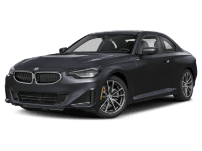 2026 BMW 2 Series 230i in Black — front three-quarter view