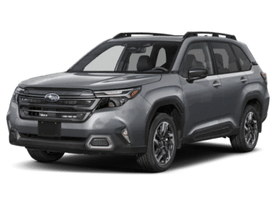 2026 Subaru Forester Limited in Gray — front three-quarter view