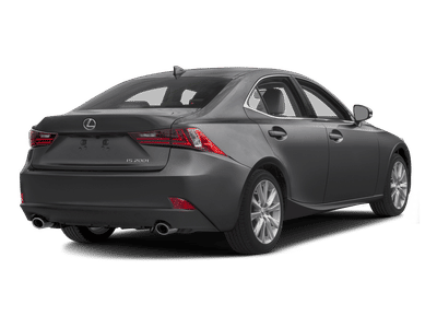2016 Lexus IS — rear three-quarter view