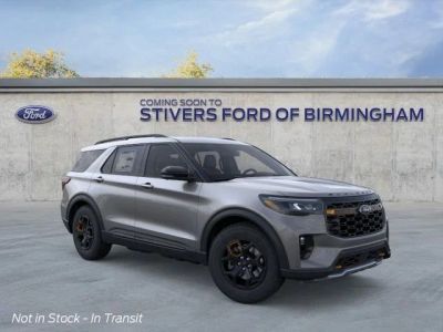 2026 Ford Explorer Tremor in Carbonized Gray Metallic — front three-quarter view